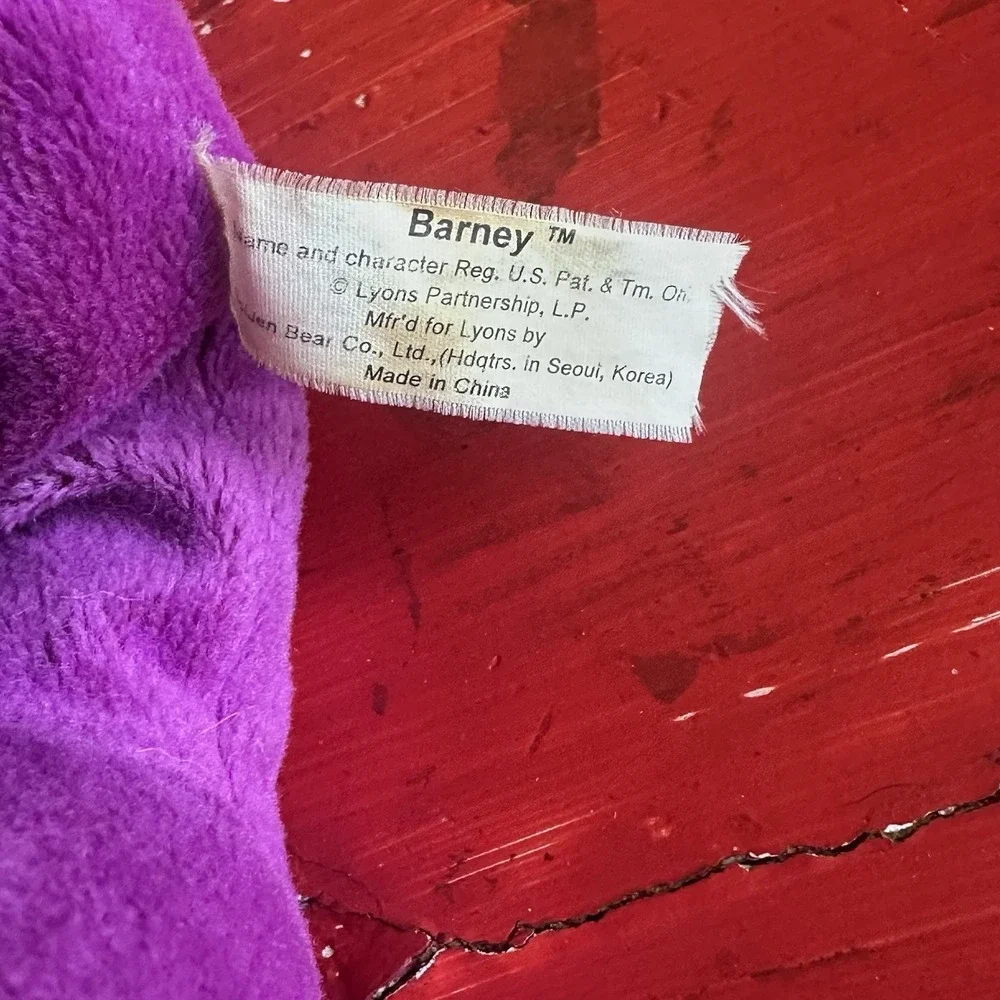 Vintage Barney Plush Talking Singing 15